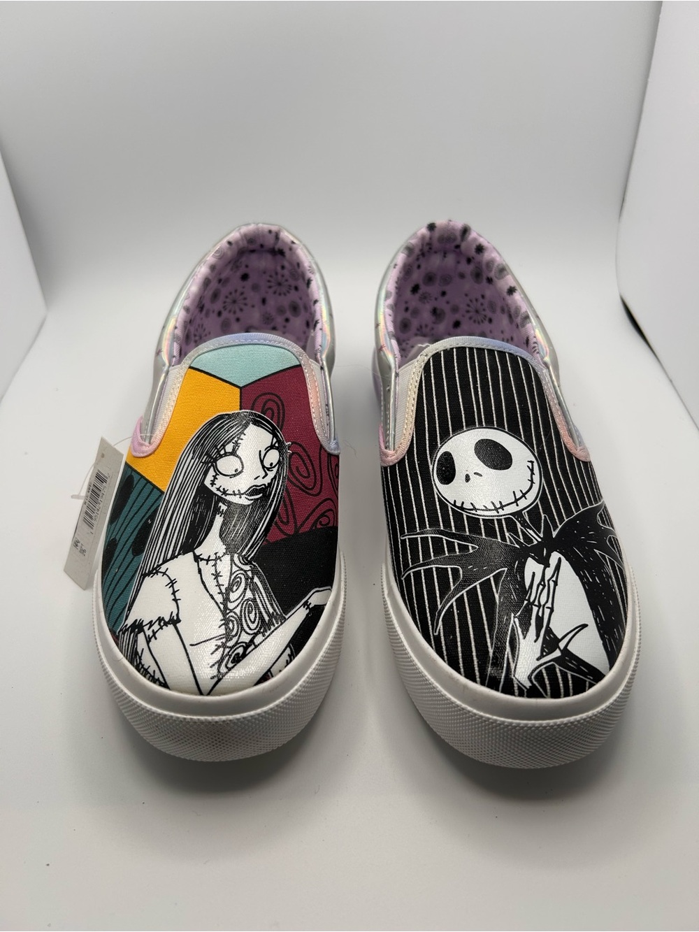 NWT Disney Nightmare Before
Christmas Jack & Sally Slip-On
Shoes Size 7.5